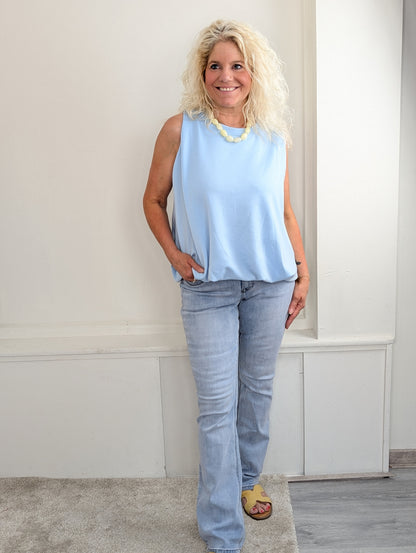 Liony top - Lichtblauw