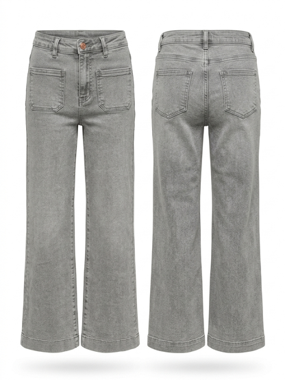 Wide leg Sandy zakken - Grijs wash