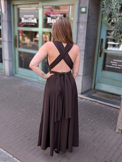 Lay wrap dress - Bruin