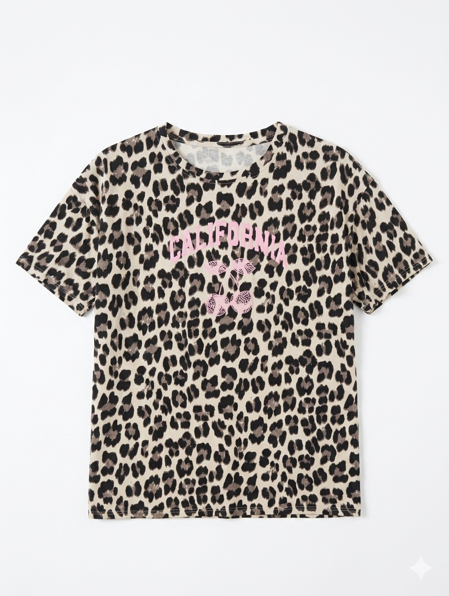 Wild Cherry Tee - Leo/Pink