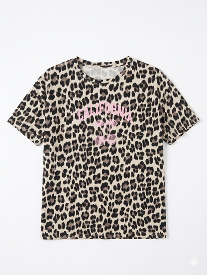 Wild Cherry Tee - Leo/Pink