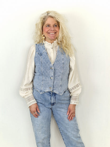 Karin glitter Gillet - Jeans