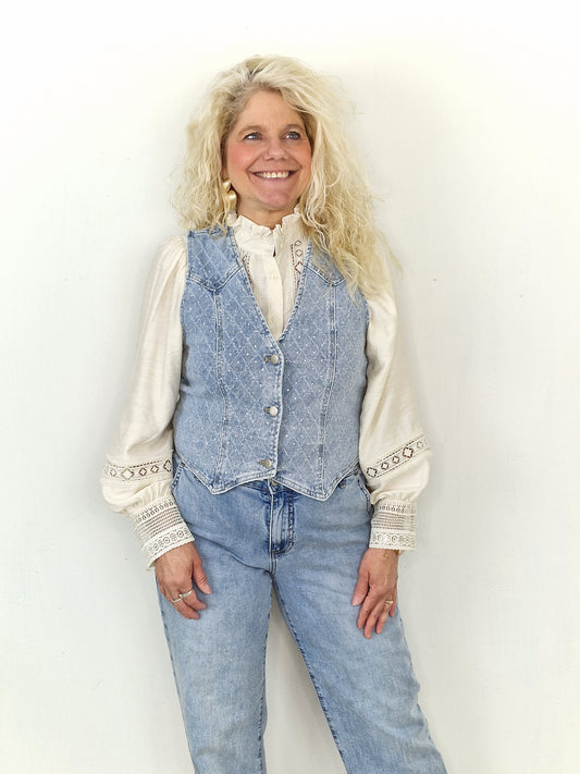Karin glitter Gillet - Jeans