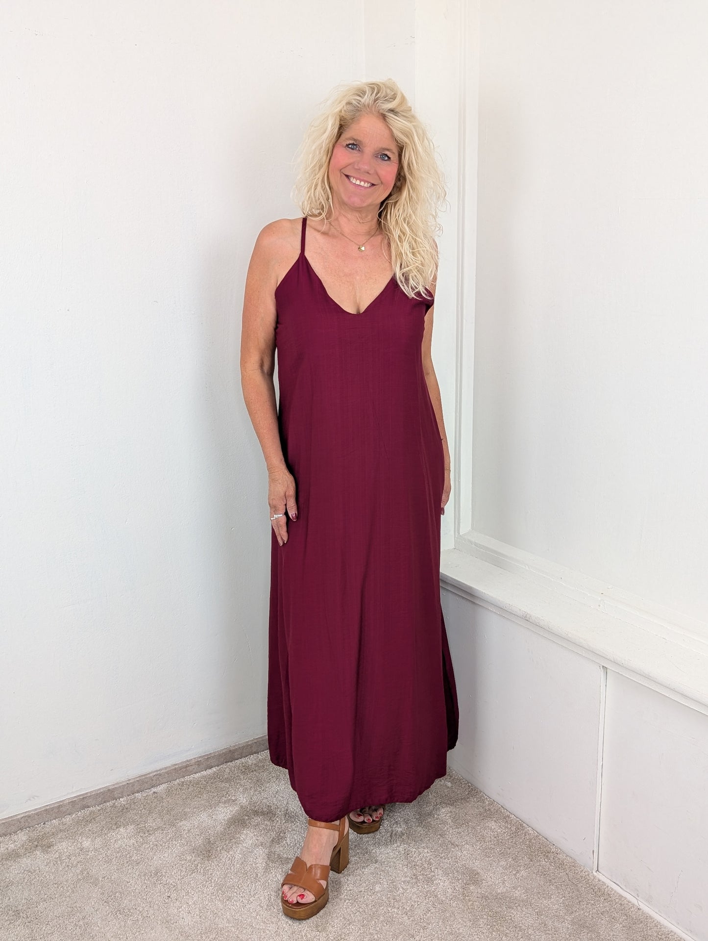 Sunset maxi dress - Bordeaux