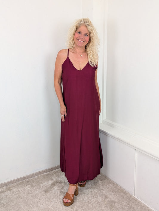 Sunset maxi dress - Bordeaux
