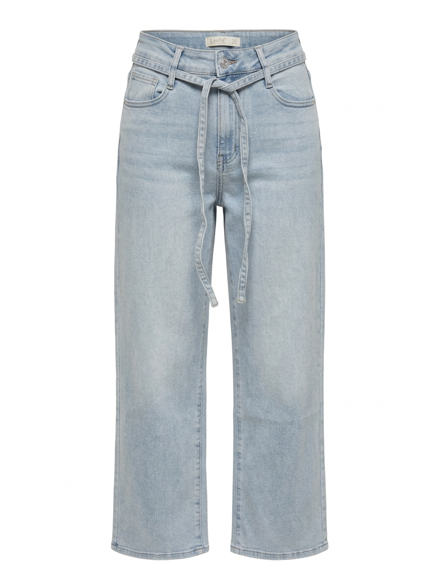 Laulia wide leg jeans met koord