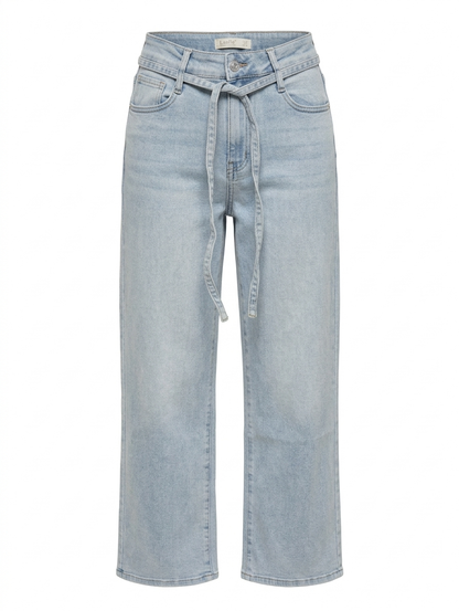 Laulia wide leg jeans met koord