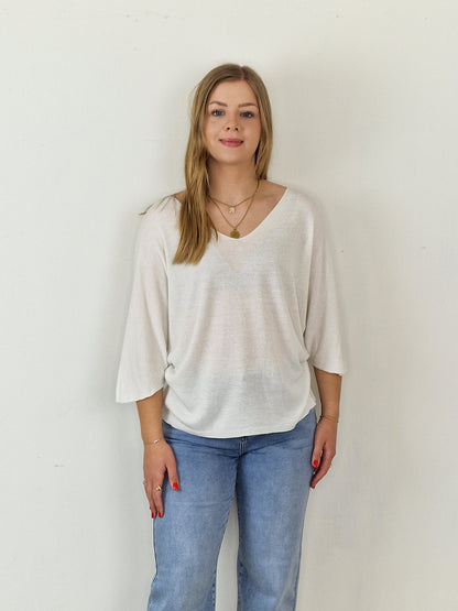 Sierra shirt v-hals - Beige