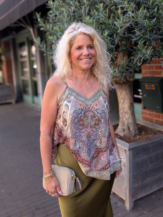 Mandala top - Pistache