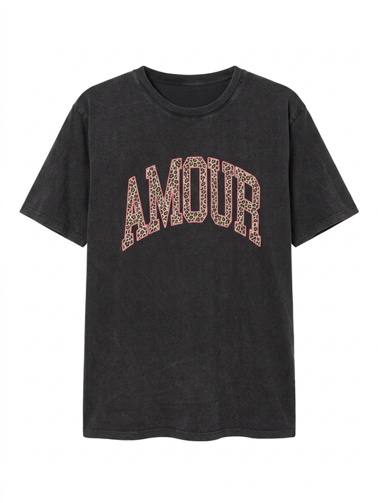 Amour panter T-shirt - Grijs