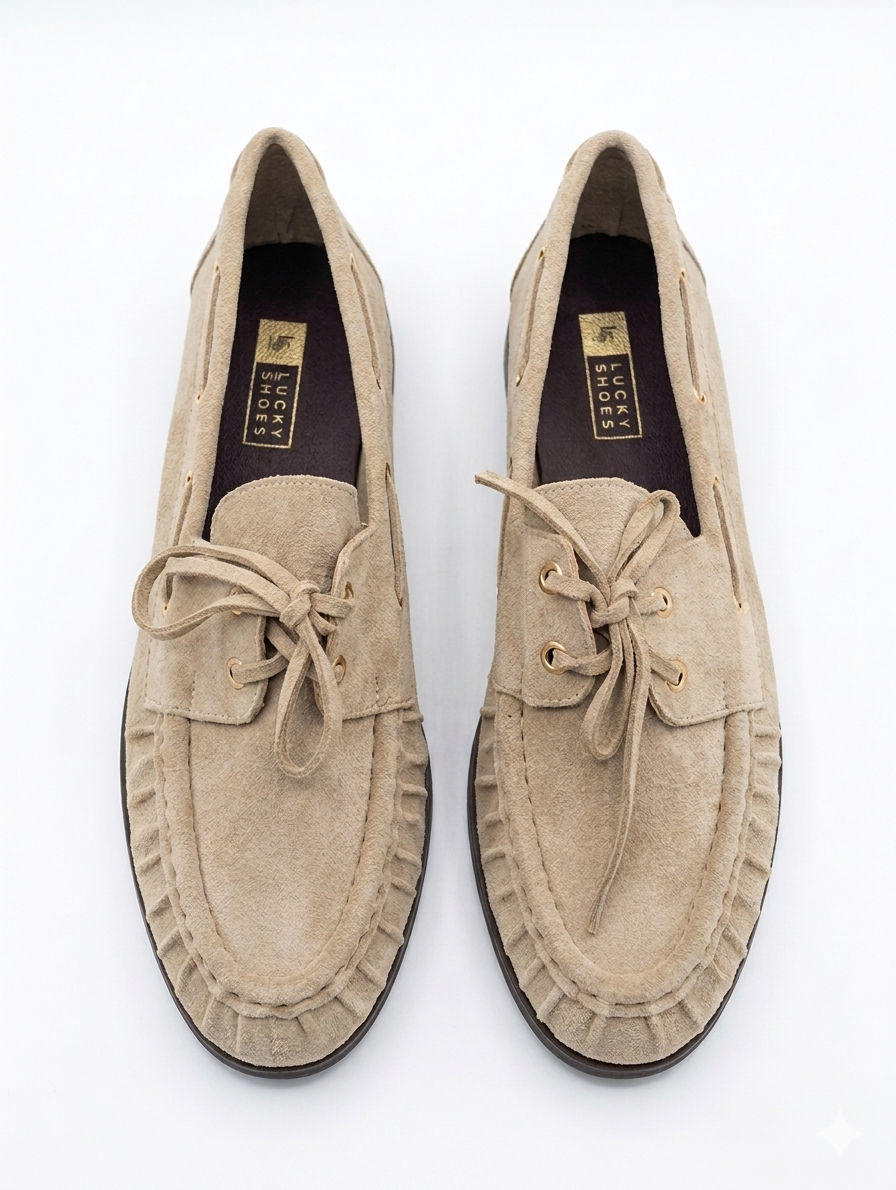 Sienna Suede Loafer - Sand