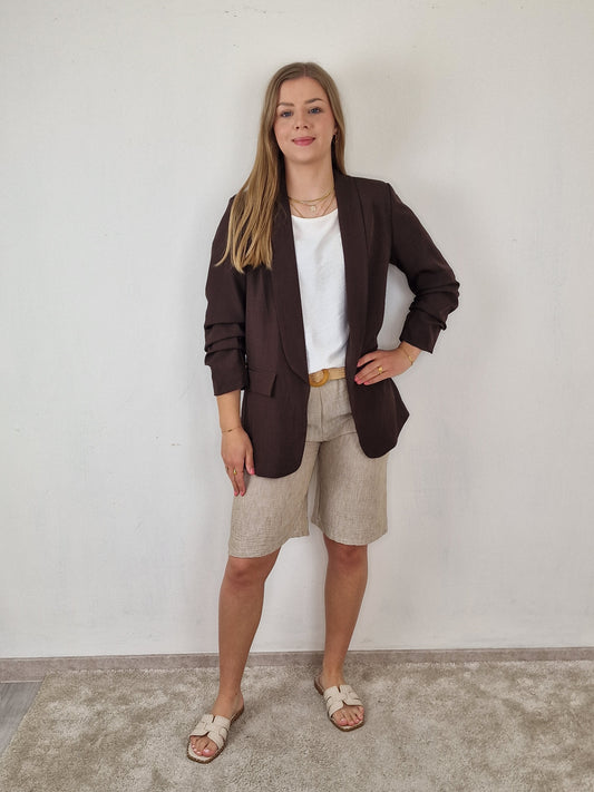 Famke blazer - Choco