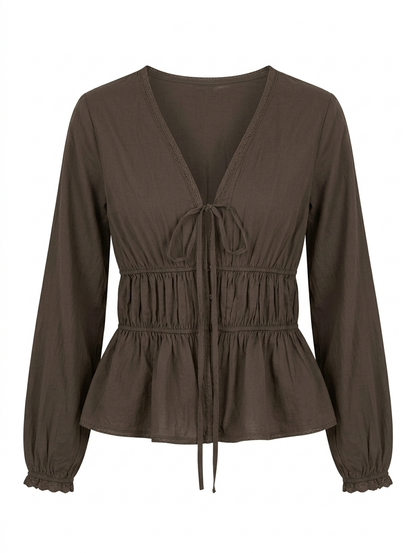 Everly Smocked Top - Bruin