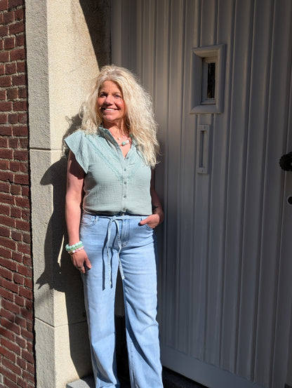 Ches top - Mint groen
