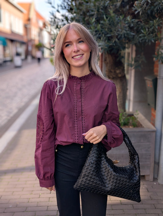 Kaly blouse - Wijn rood