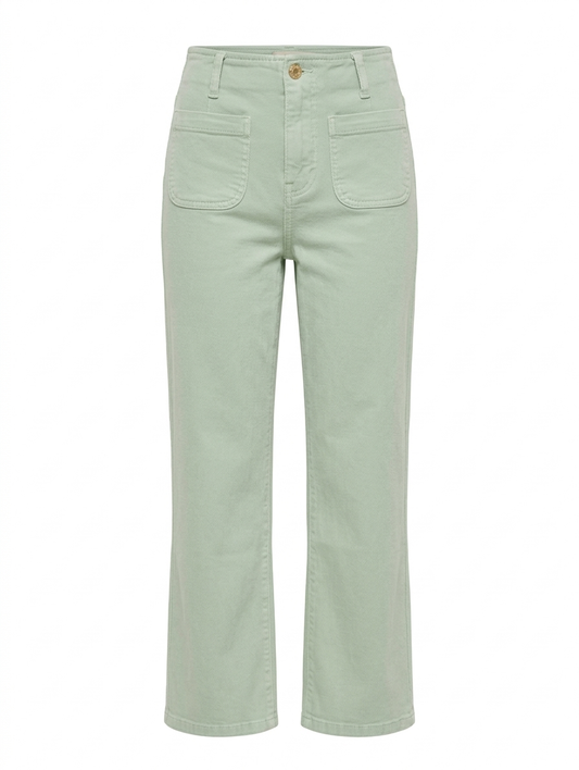 Wide leg Sandy zakken - Mintgroen
