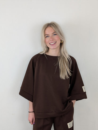 Pascal huispak shirt met broek - Bruin