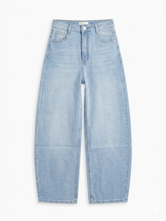 Lajoly balloon jeans - Blue denim