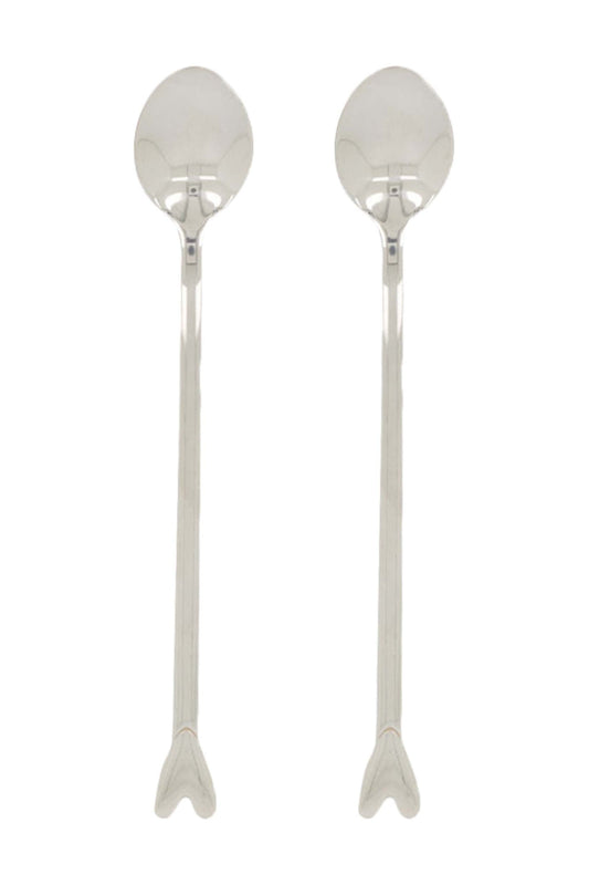 Zusss set van 2 lange lepels hartje