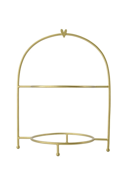 Zusss etagere metaal hartje - Goud