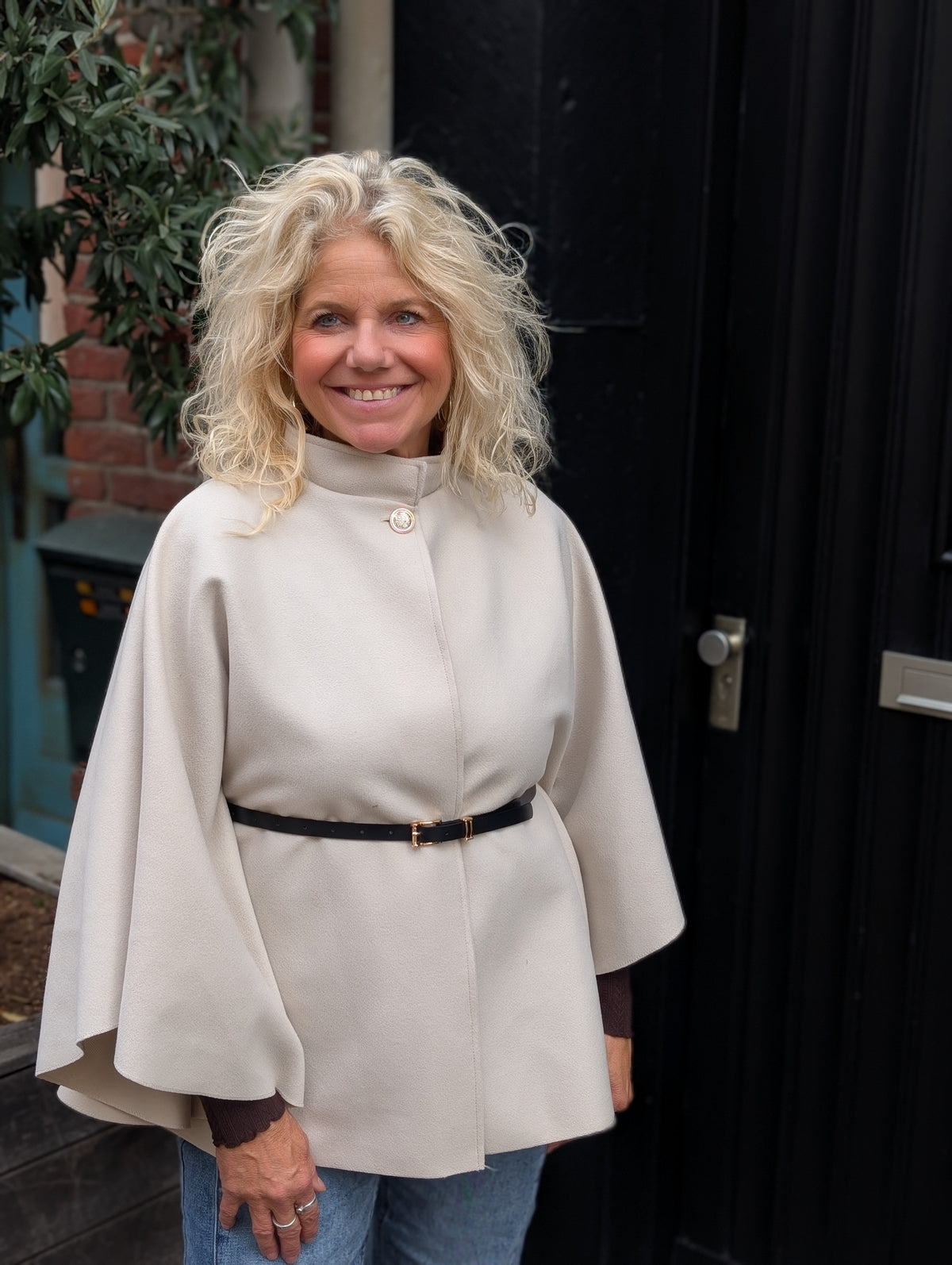 Moons cape met riem - Beige