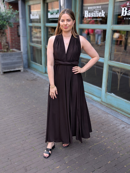 Lay wrap dress - Bruin