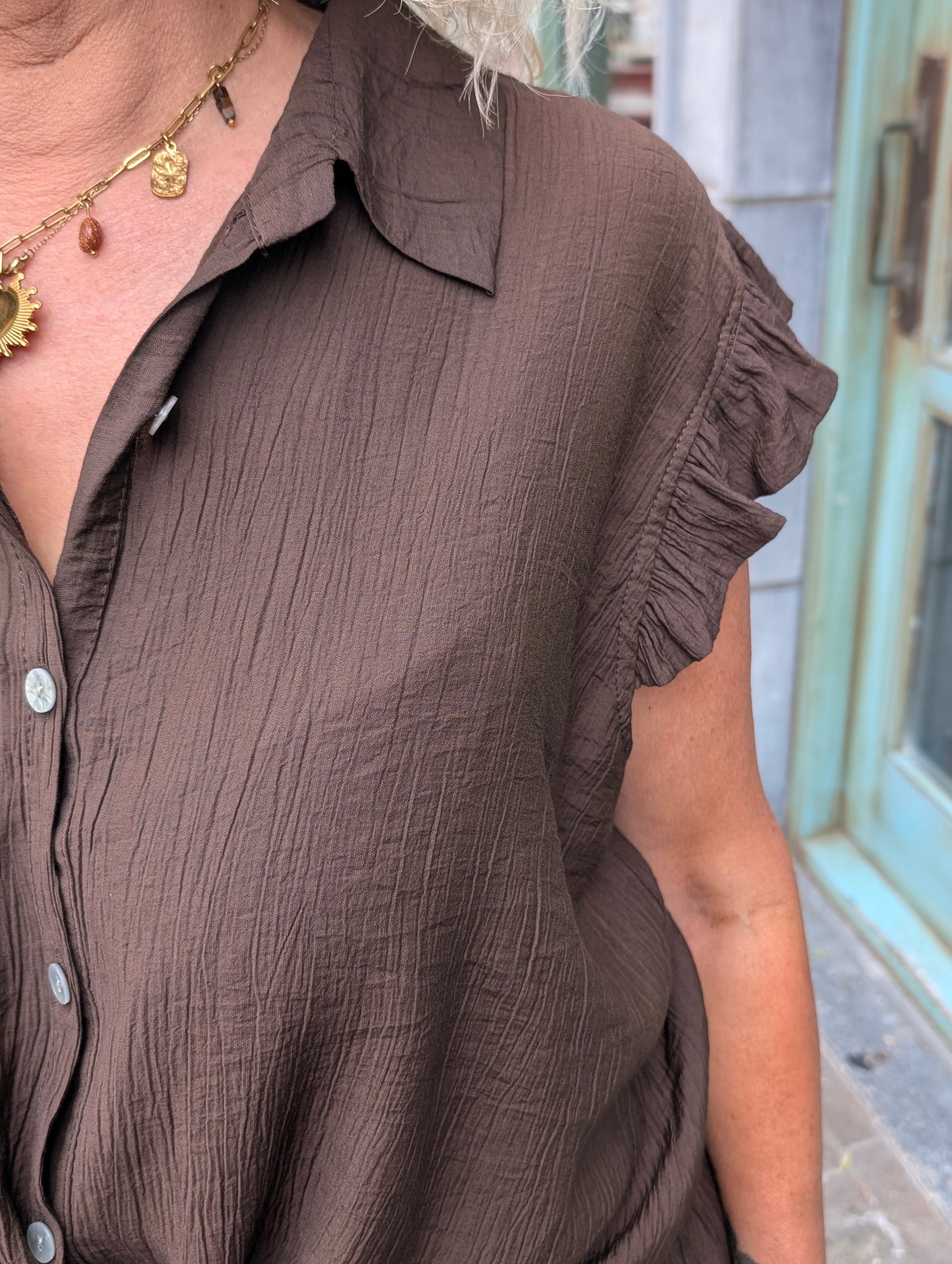Set Meggy top+broek - Bruin