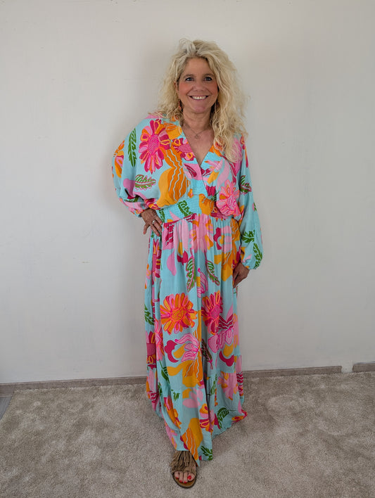 Tiffany boho dress - Mint groen