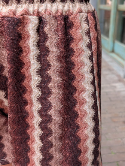 Zigzag short - Bruin mix