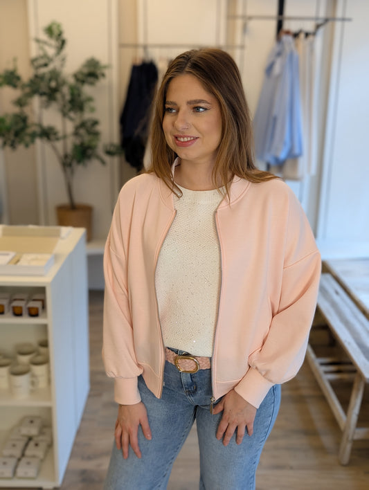 Esmee bomber jacket - Lichtroze