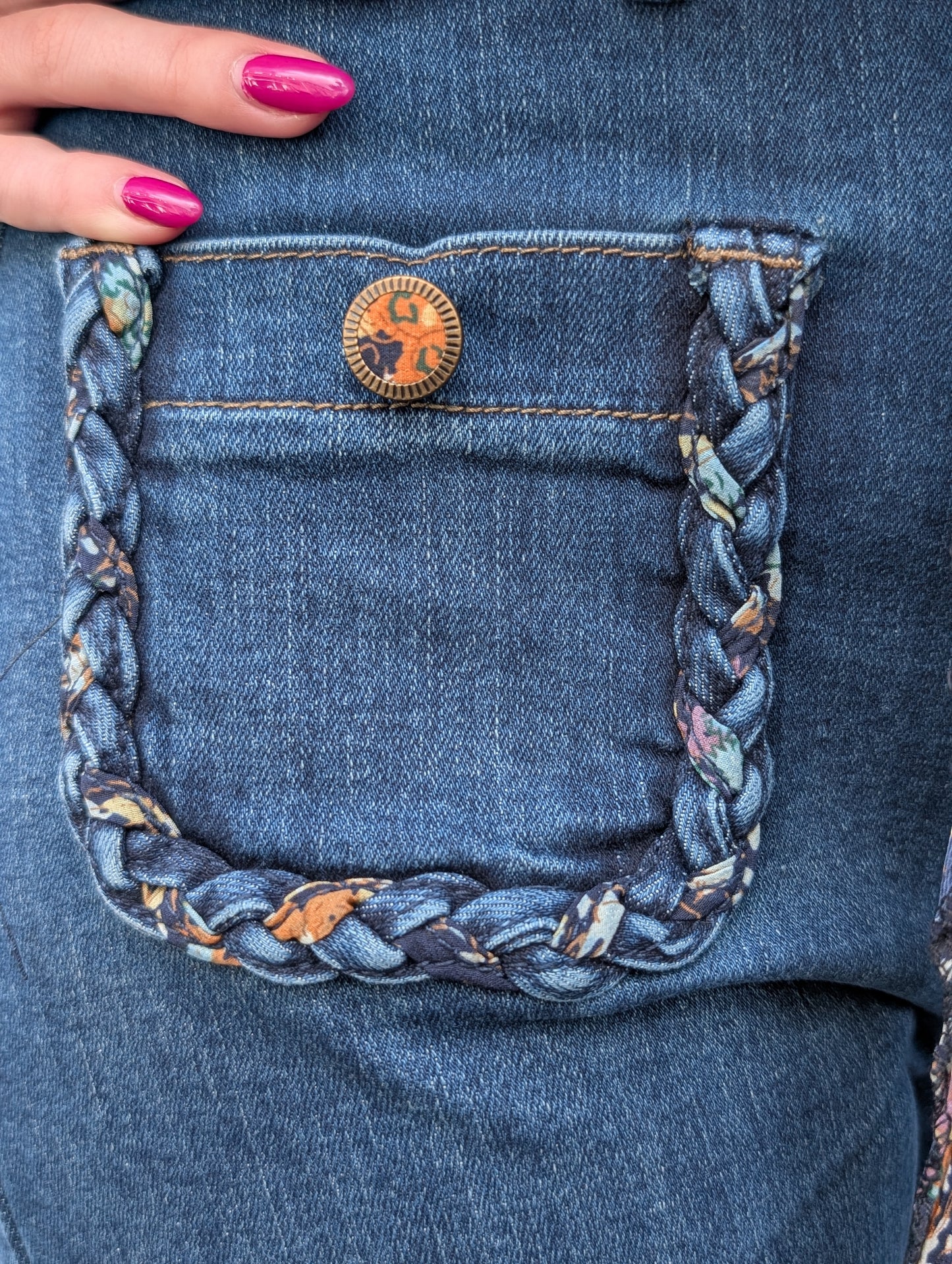 Zac & Zoe jeans met sjaal - Dark jeans