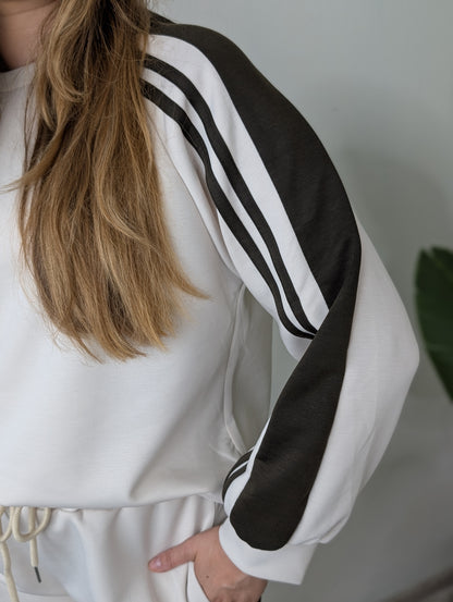 Sporty Chic Comfy set - Beige / bruin