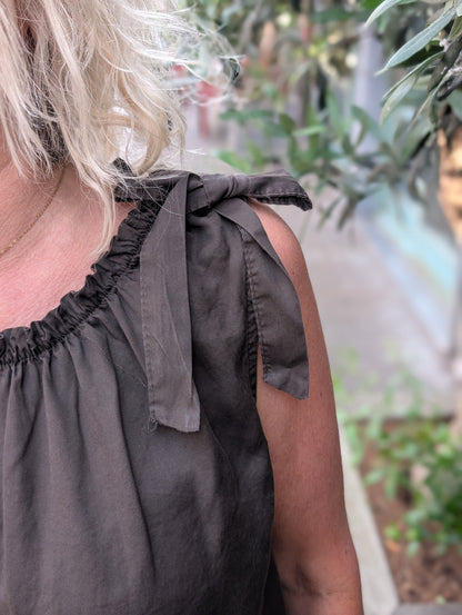 Babette strik jurk - Bruin