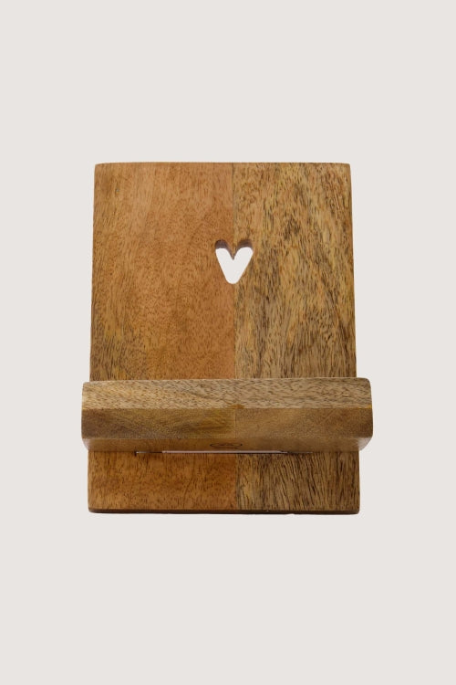 Zusss boekenstandaard hout hartje