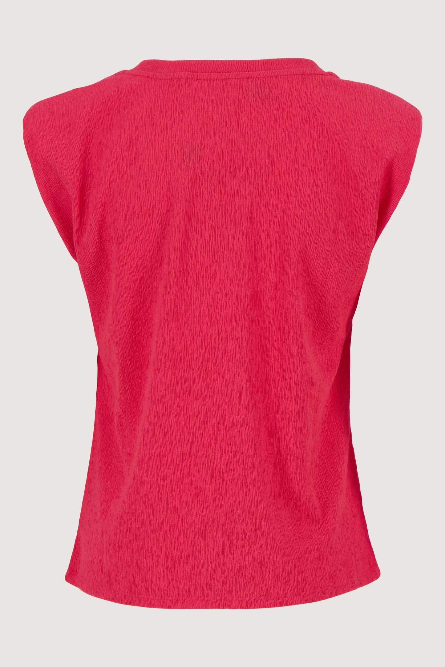 Zusss mouwloze crincle top - Rasberry