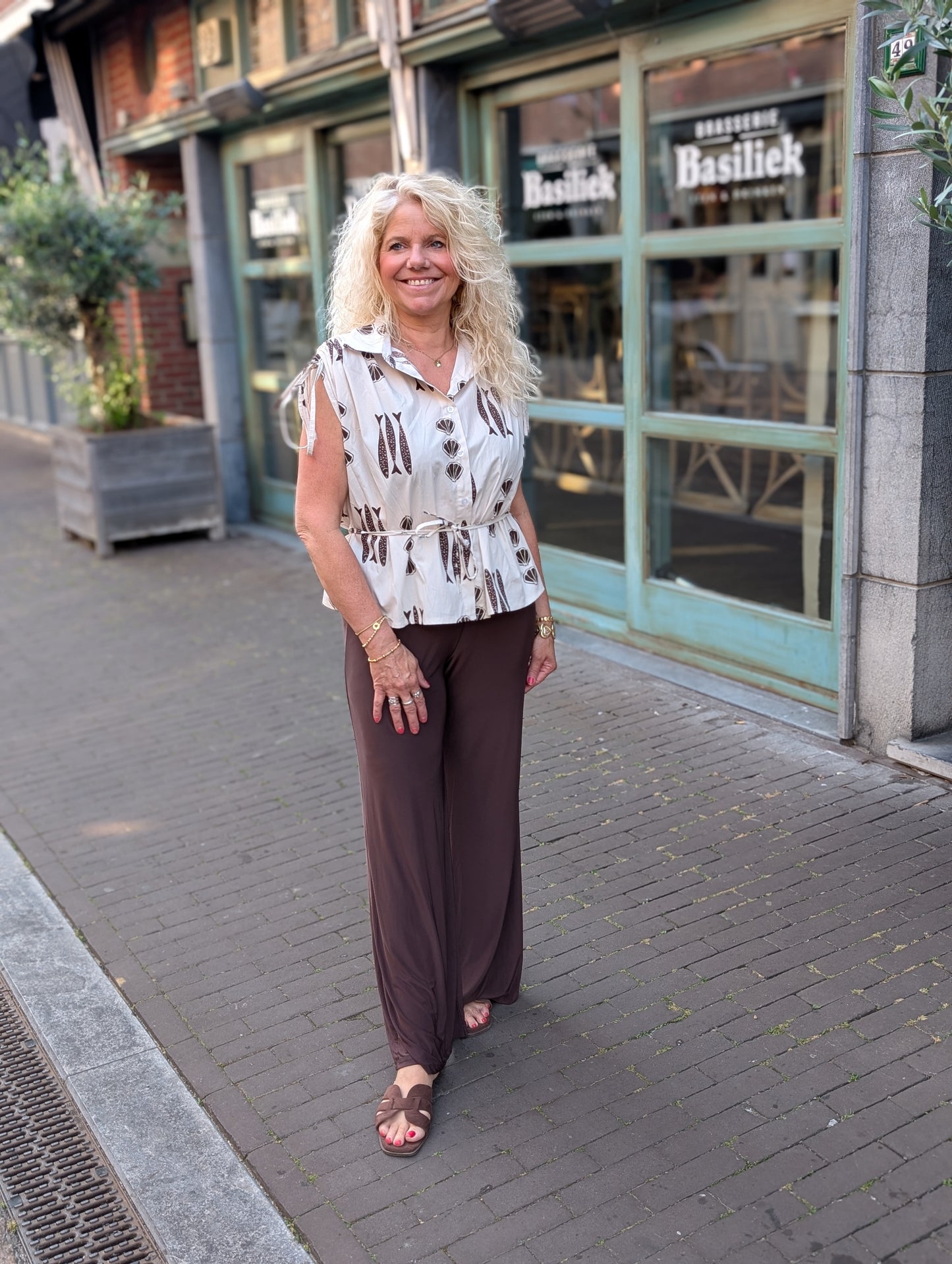 Sardine blouse - Beige/Bruin