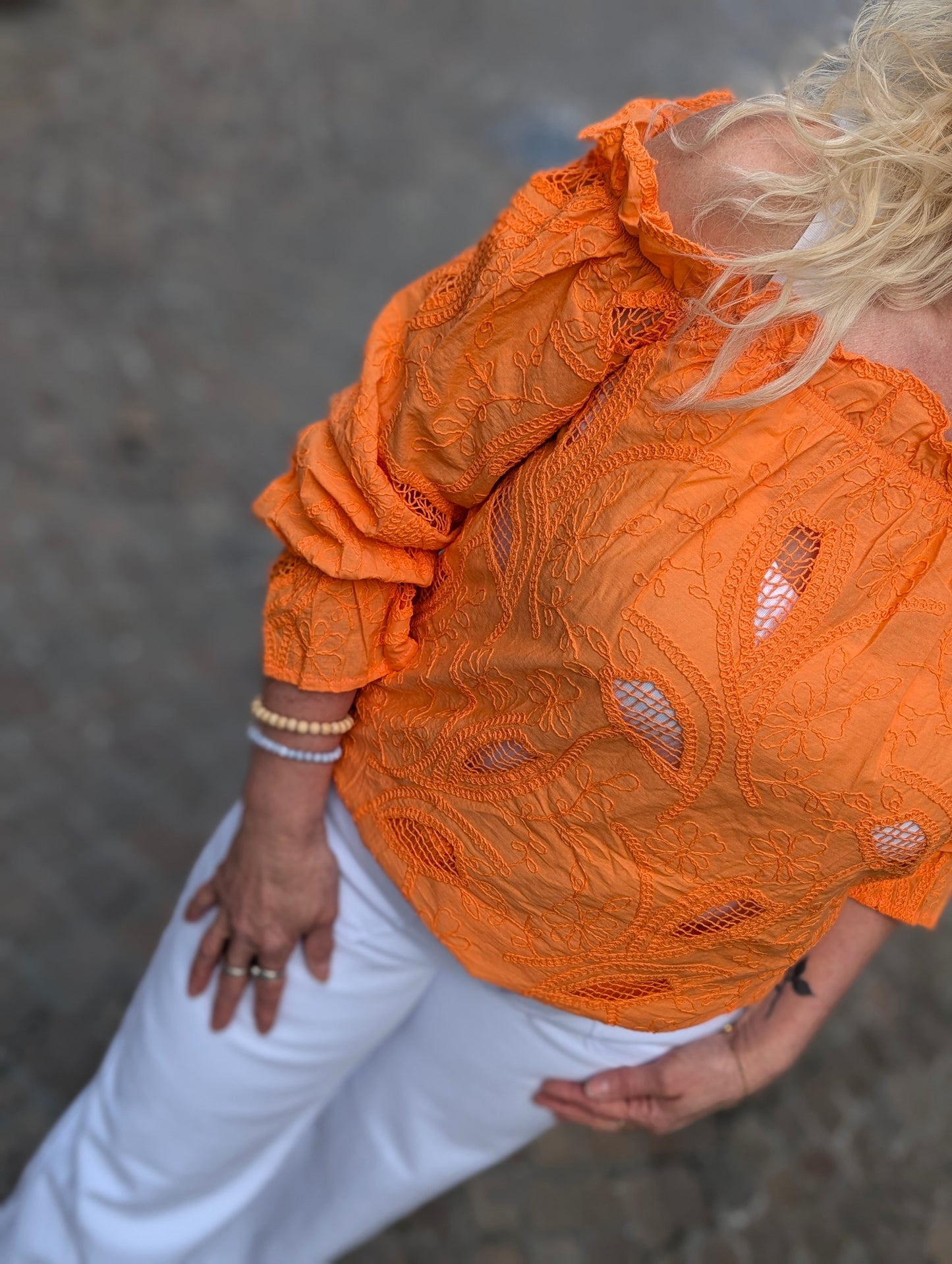 Boho blouse Lena - Oranje