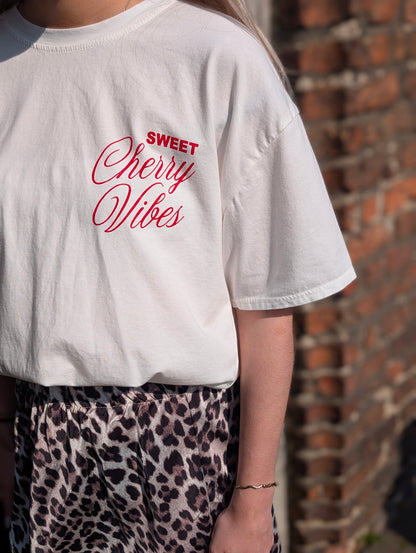 T-shirt Sweet Cherry Vibes – Disco Backprint