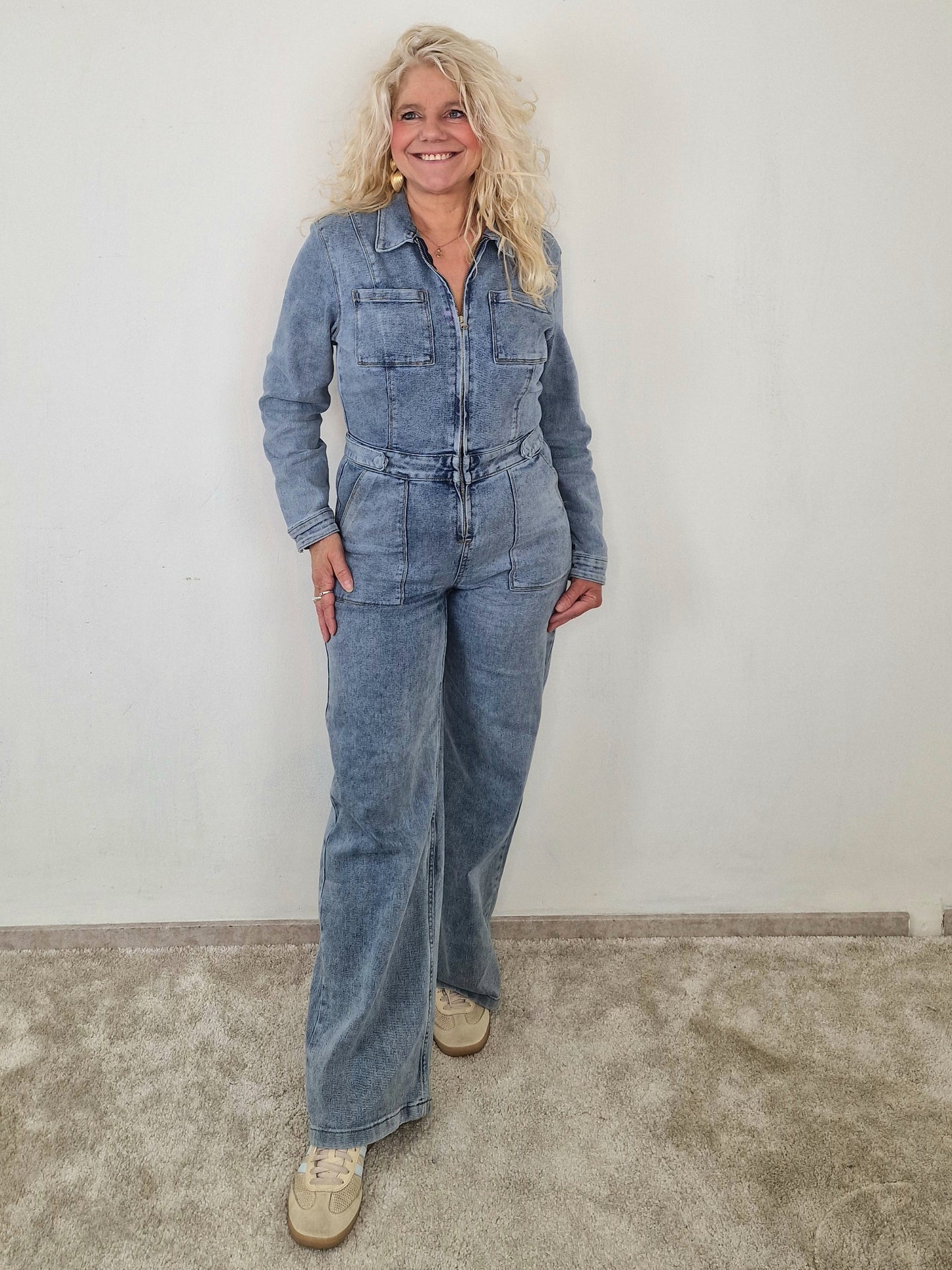 Noa jeans jumpsuit - Blauw
