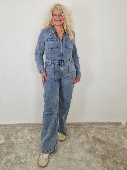 Noa jeans jumpsuit - Blauw