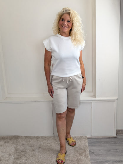 Sany jersy short - Creme