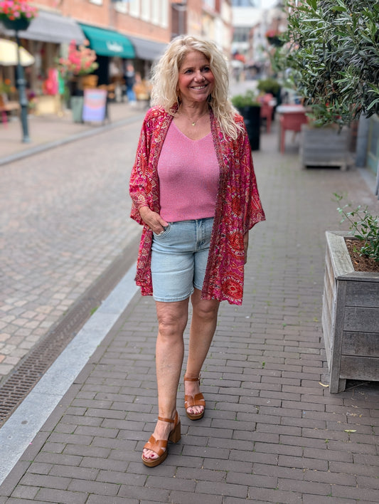 kimono mandala - Roze/Rood
