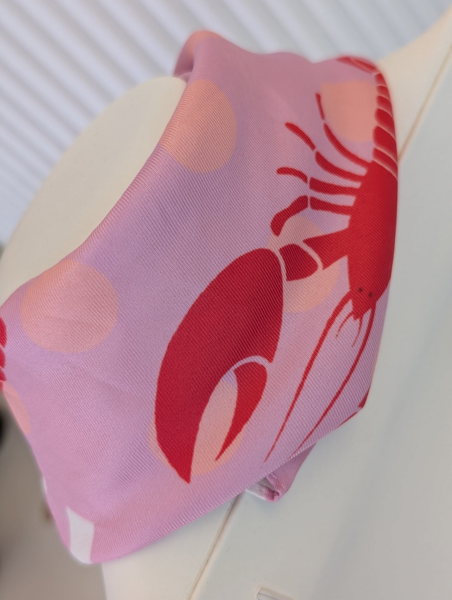 Kreeft sjaal - Rood  / roze