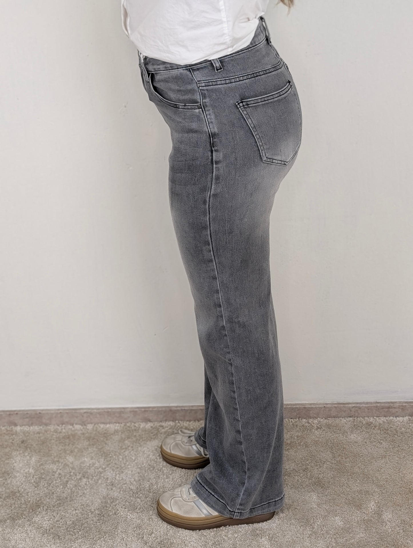 Monday straight leg jeans Joelle - Grijs