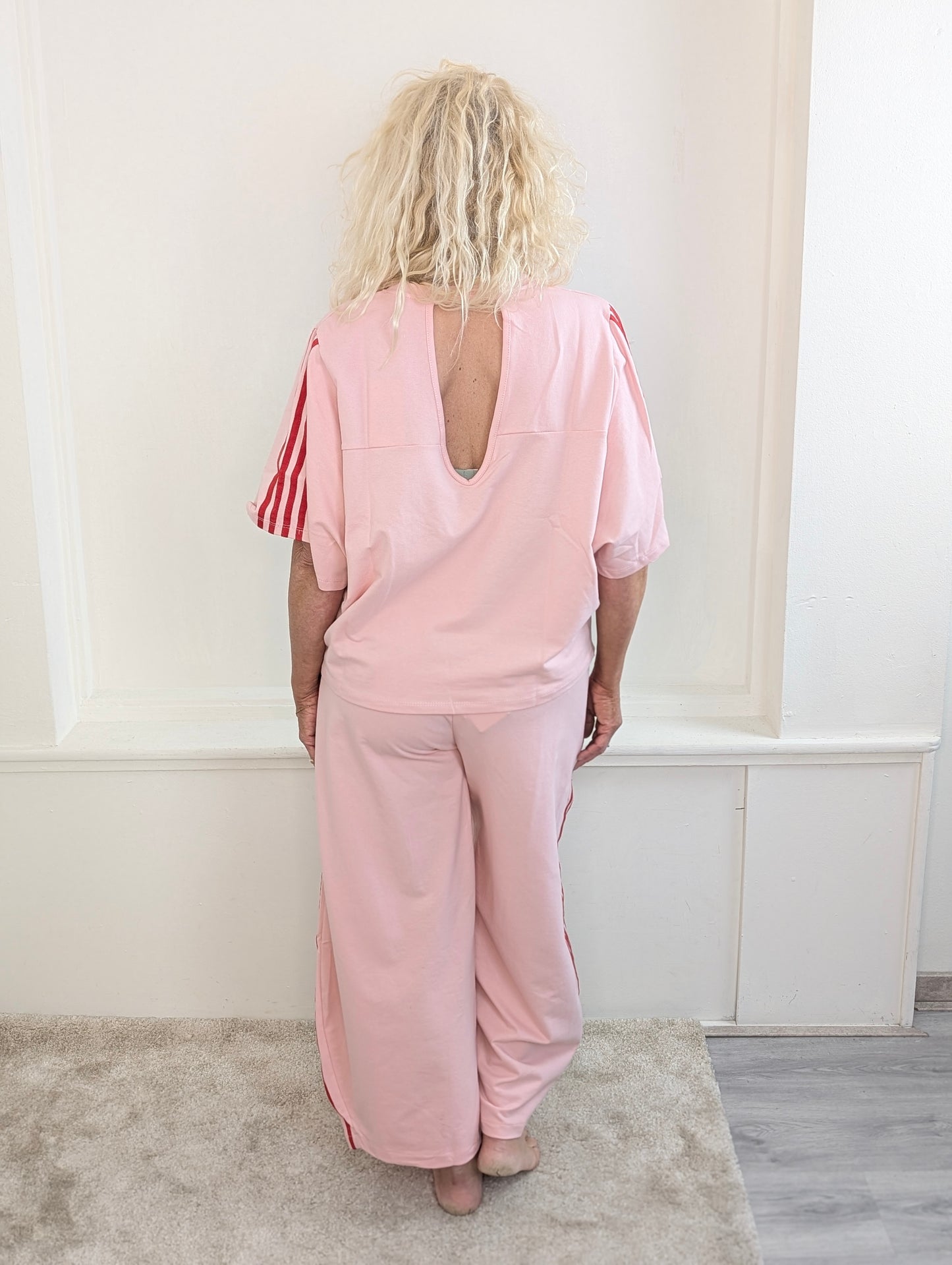 Balloon jog set - Roze/Rood