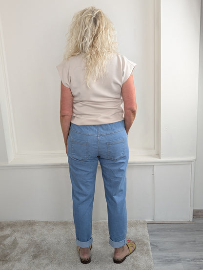 Jaslyn jeans met riem - Lightstone
