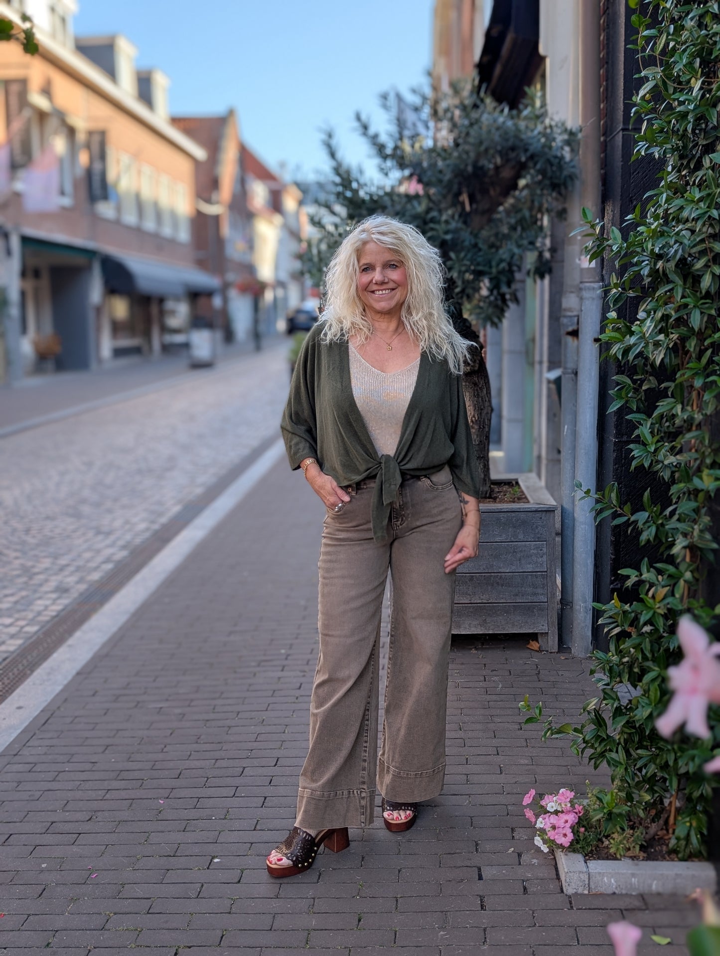 Pling knoop vestje - Groen