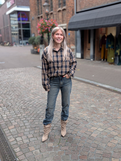 Jewelly mom jeans Sanne - Vintage blue