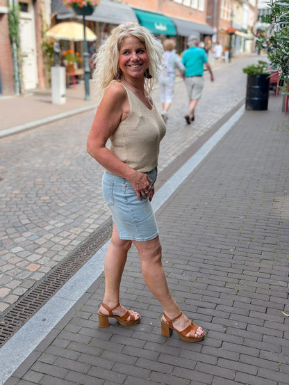 Norfy jeans short - Light wash