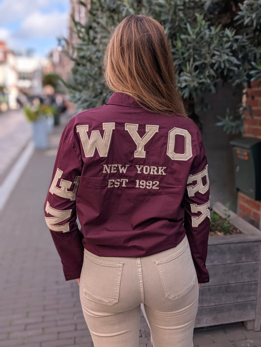 New York blouse - Bordeaux rood